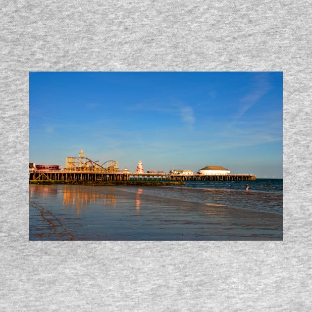 Clacton On Sea Pier And Beach Essex UK by AndyEvansPhotos